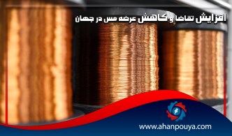 افزایش تقاضا و کاهش عرضه مس در جهان