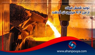 تولید شمش فولاد از مرز ۹.۹ میلیون تن گذشت