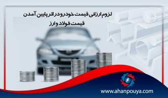 لزوم ارزانی قیمت خودرو در اثر پایین آمدن قیمت فولاد و ارز