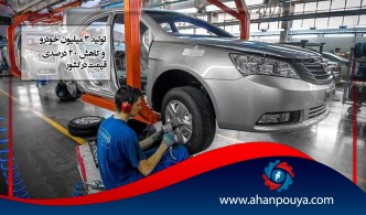 تولید 3 میلیون خودرو در کشور و کاهش 20 درصدی قیمت