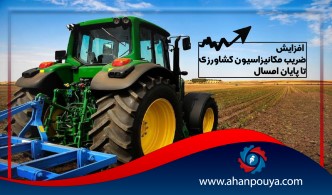 ضریب مکانیزاسیون کشاورزی تا پایان امسال افزایش می یابد.