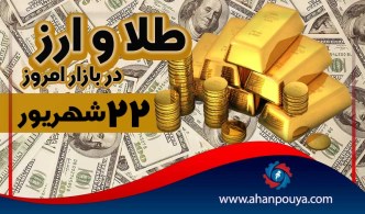 قیمت جهانی طلای امروز 22 شهریور 1400