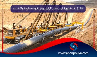 انتقال آب خلیج فارس عامل افزایش ارزش افزوده صنایع فولاد است