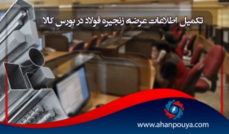 تکمیل اطلاعات عرضه زنجیره فولاد در بورس کالا