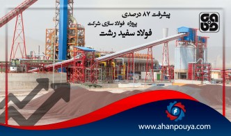 پیشرفت 87 درصدی پروژه ی فولاد سازی شرکت فولاد سفید دشت
