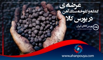 عرضه گندله و کلوخه سنگ آهن در بورس کالا