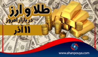 قیمت جهانی طلای امروز 11 آذر