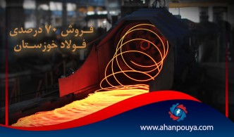 فروش 70درصدی فولادخوزستان نسبت به سال گدشته