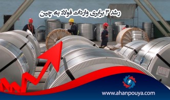 رشد 3 برابری واردات فولاد به چین