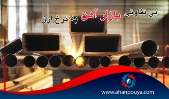 بی تفاوتی بازار آهن به نرخ ارز
