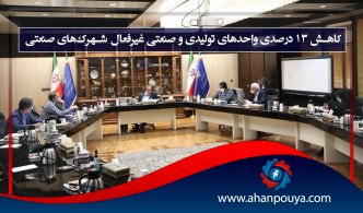 کاهش ۱۳ درصدی واحدهای تولیدی و صنعتی غیرفعال شهرک‌های صنعتی