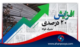 افزایش 20 درصدی مصرف فولاد