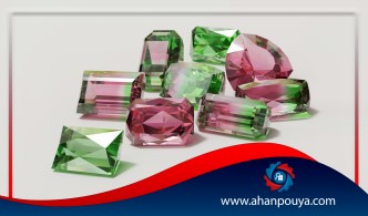 سنگ تورمالین _ تورمالین هندوانه ای