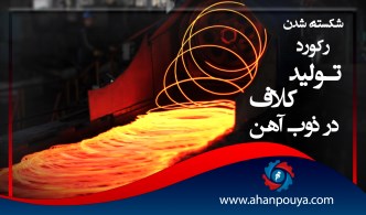 شکسته شدن رکورد تولید کلاف در ذوب آهن