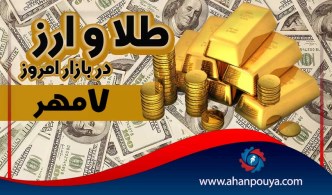 قیمت جهانی طلای امروز 7 مهر 1400