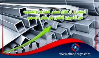 استمرار ارتفاع اسعار الحديد والصلب فى الاسبوع الثاني من شهر ديسمبر