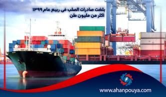 بلغت صادرات الصلب في ربيع عام 1399 أكثر من مليون طن