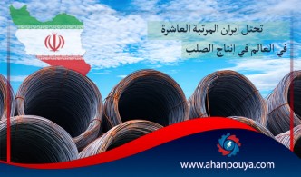 تحتل إيران المرتبة العاشرة في العالم في إنتاج الصلب