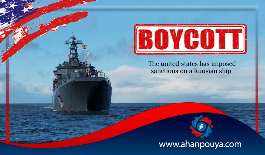 The United States has imposed sanctions on a Russian ship