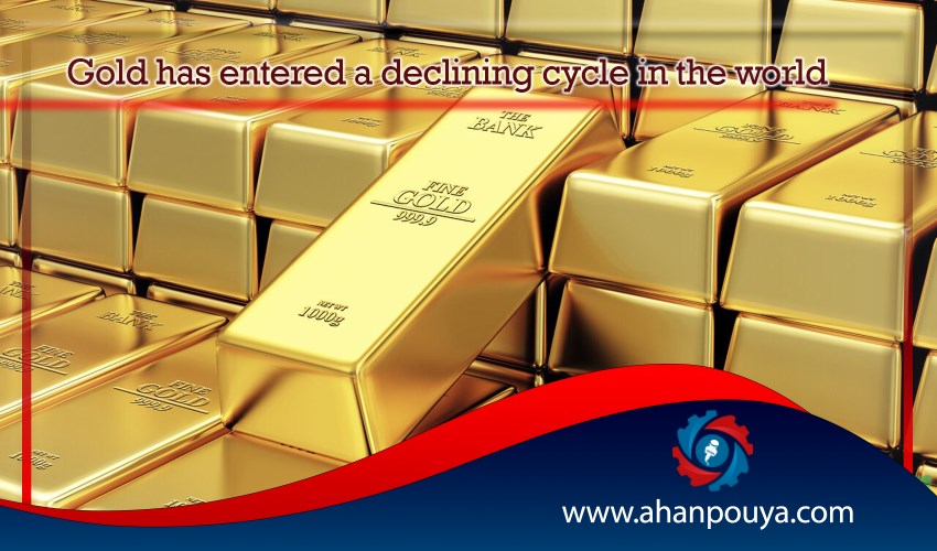 Gold has entered a declining cycle in the world