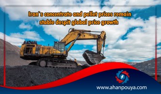 Iran's concentrate and pellet prices remain stable despite global price growth