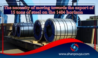 The necessity of moving towards the export of 15 m tons of steel on the 1404 horizon