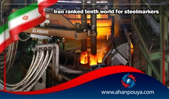Iran ranked tenth in the world for steelmakers